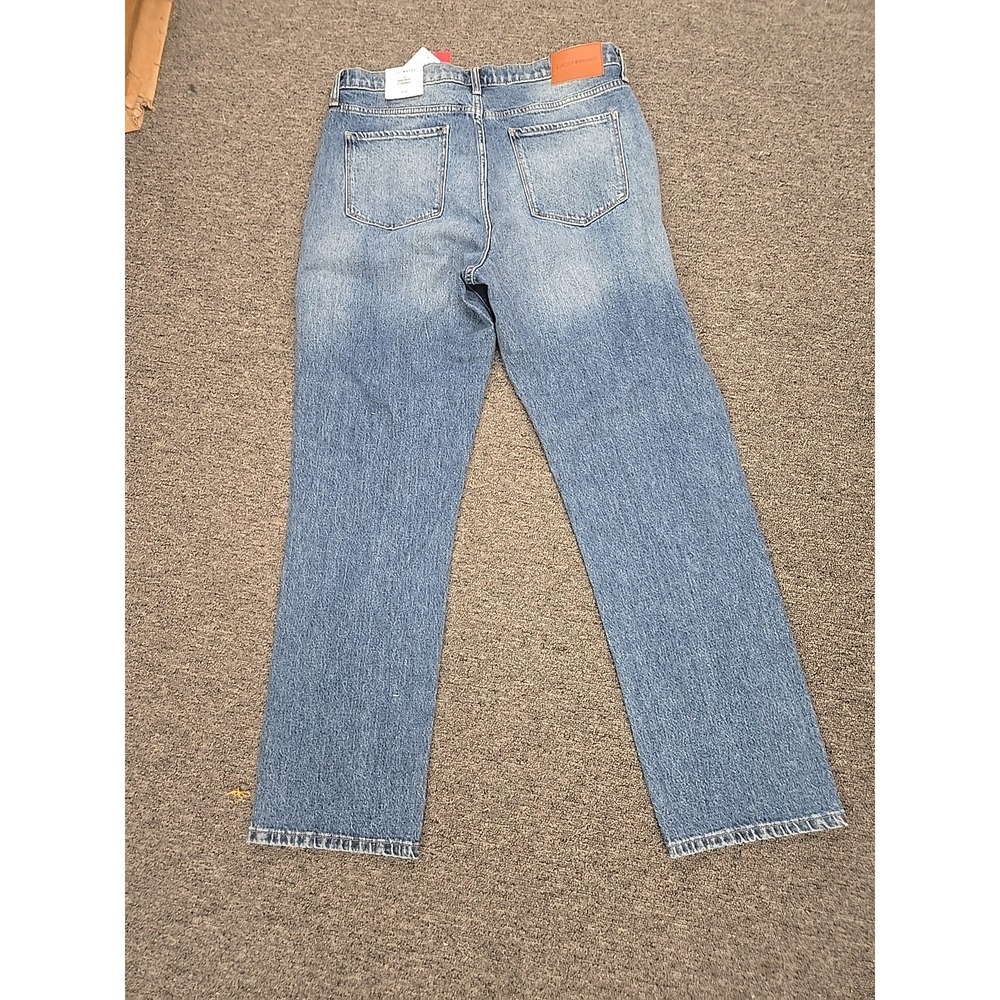 Lucky Brand Zoe High Rise Straight Jeans Womens 14/32L Blue Studded NWT - Picture 5 of 11
